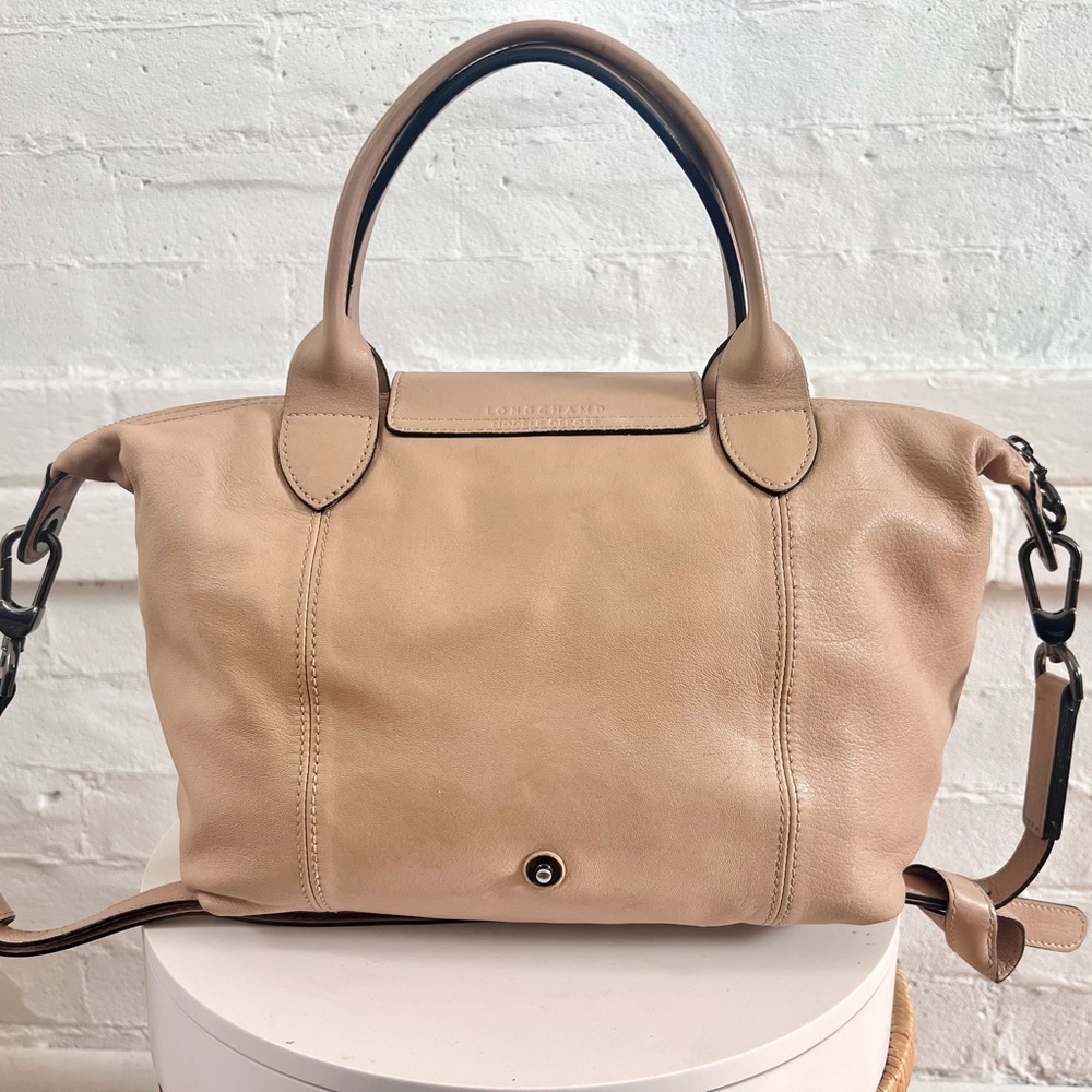 Longchamp Beige Leather Shoulder Bag - Picture 9 of 15